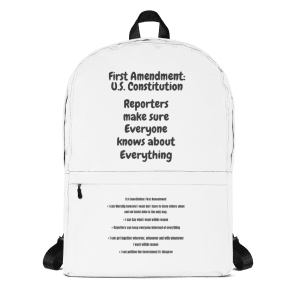 US Constitution First Amendment Backpack